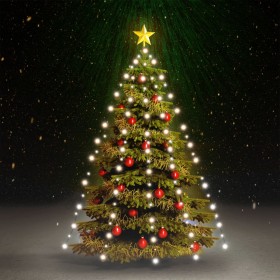 Christmas tree light network 150 LEDs cold white 150 cm by vidaXL, Hoses and string lights - Ref: Foro24-328864, Price: 22,68...