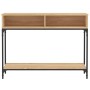 Mesa consola madera de ingeniería roble Sonoma 100x30,5x75 cm