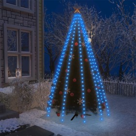 Red de luces de árbol de Navidad 250 LEDs azul 250 cm