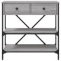 Mesa consola madera de ingeniería gris Sonoma 75x34,5x75 cm