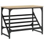 Mueble zapatero madera de ingeniería roble Sonoma 60x30x45 cm