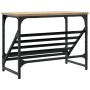 Mueble zapatero madera de ingeniería roble Sonoma 60x30x45 cm