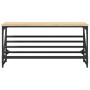 Mueble zapatero madera de ingeniería roble Sonoma 90x30x45 cm