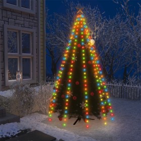 Red de luces de árbol de Navidad 250 LEDs de colores 250 cm