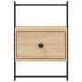 Mesitas de noche de pared 2 uds roble Sonoma 35x30x51 cm
