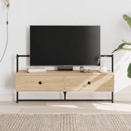 Mueble TV de pared madera ingeniería roble Sonoma 100,5x30x51cm en Muebles TV | Comprar online en Foro24