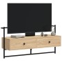 Mueble TV de pared madera ingeniería roble Sonoma 100,5x30x51cm en Muebles TV | Comprar online en Foro24