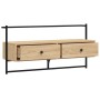 Mueble TV de pared madera ingeniería roble Sonoma 100,5x30x51cm en Muebles TV | Comprar online en Foro24