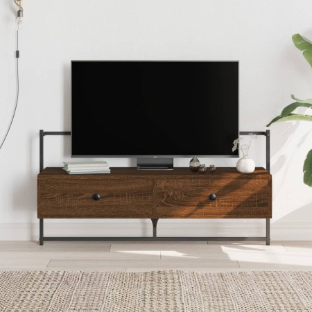 Mueble TV de pared madera ingeniería marrón roble 100,5x30x51cm en Muebles TV | Comprar online en Foro24
