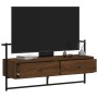 Mueble TV de pared madera ingeniería marrón roble 100,5x30x51cm en Muebles TV | Comprar online en Foro24