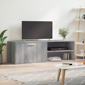 Mueble de TV de madera de ingeniería gris sonoma 120x34x37 cm en Muebles TV | Comprar online en Foro24