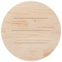 Tablero de mesa redondo madera maciza de pino blanco Ø80x3 cm
