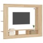 Mueble de TV madera de ingeniería roble Sonoma 152x22x113 cm