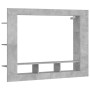 Mueble para TV madera de ingeniería gris hormigón 152x22x113 cm en Muebles TV | Comprar online en Foro24