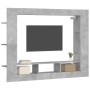 Mueble para TV madera de ingeniería gris hormigón 152x22x113 cm en Muebles TV | Comprar online en Foro24