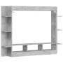 Mueble para TV madera de ingeniería gris hormigón 152x22x113 cm en Muebles TV | Comprar online en Foro24