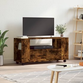 Mueble para TV madera de ingeniería roble ahumado 102x34,5x43cm Mueble para TV madera de ingeniería roble ahumado 102x34,5x43cm