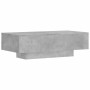 Mesa de centro madera de ingeniería gris hormigón 100x49,5x31cm