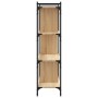 Librería 4 estantes madera ingeniería roble Sonoma 76x32x123 cm en Librerías y estanterías | Comprar online en Foro24