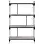 Librería 4 estantes madera ingeniería gris Sonoma 76x32x123 cm en Librerías y estanterías | Comprar online en Foro24
