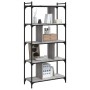 Librería 5 estantes madera ingeniería gris Sonoma 76x32x158 cm en Librerías y estanterías | Comprar online en Foro24