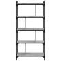 Librería 5 estantes madera ingeniería gris Sonoma 76x32x158 cm en Librerías y estanterías | Comprar online en Foro24