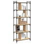 Librería 6 estantes madera ingeniería roble Sonoma 76x32x192 cm en Librerías y estanterías | Comprar online en Foro24