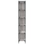 Librería 6 estantes madera ingeniería gris Sonoma 76x32x192 cm en Librerías y estanterías | Comprar online en Foro24