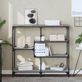 Mesa consola madera contrachapada gris Sonoma 103x32x95 cm Mesa consola madera contrachapada gris Sonoma 103x32x95 cm