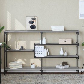 Mesa consola madera contrachapada gris Sonoma 160x32x95 cm Mesa consola madera contrachapada gris Sonoma 160x32x95 cm