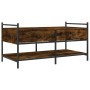Mesa de centro madera de ingeniería roble ahumado 99x50x50 cm