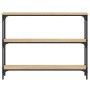 Mesa consola madera de ingeniería roble Sonoma 100x22,5x75 cm