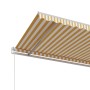 Toldo retráctil automático amarillo y blanco 600x350 cm