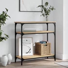 Mesa consola madera de ingeniería roble Sonoma 75x29x75 cm Mesa consola madera de ingeniería roble Sonoma 75x29x75 cm