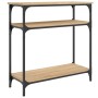 Mesa consola madera de ingeniería roble Sonoma 75x29x75 cm