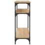 Mesa consola madera de ingeniería roble Sonoma 75x29x75 cm