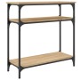 Mesa consola madera de ingeniería roble Sonoma 75x29x75 cm