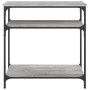 Mesa consola madera de ingeniería gris Sonoma 75x29x75 cm