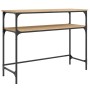 Mesa consola madera de ingeniería roble Sonoma 100x35,5x75 cm