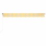 Toldo automático LED sensor de viento amarillo blanco 600x350cm
