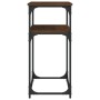 Mesa consola madera de ingeniería marrón roble 100x35,5x75 cm