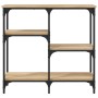 Mesa consola roble Sonoma 80x29x75 cm madera de ingeniería