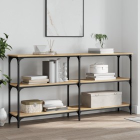 Mesa consola madera de ingeniería roble Sonoma 150x29x75 cm Mesa consola madera de ingeniería roble Sonoma 150x29x75 cm