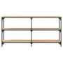Mesa consola madera de ingeniería roble Sonoma 150x29x75 cm