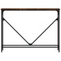 Mesa consola madera de ingeniería roble ahumado 102x22,5x75 cm
