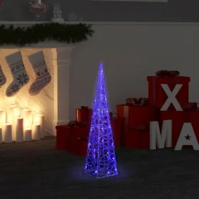 Blauer dekorativer LED-Lichtkegel aus Acryl 60 cm von vidaXL, Weihnachtsbeleuchtung - Ref: Foro24-328957, Preis: 31,52 €, Rab...