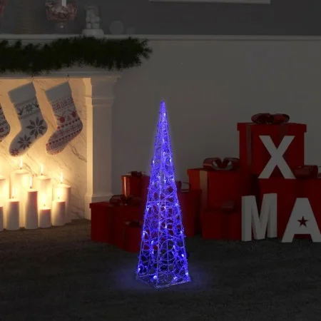 Blue acrylic decorative LED light cone 60 cm by vidaXL, Christmas lights - Ref: Foro24-328957, Price: 31,51 €, Discount: %