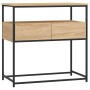 Mesa consola roble Sonoma 75x40x75 cm madera de ingeniería
