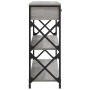 Mesa consola madera de ingeniería gris Sonoma 75x28x75 cm