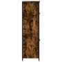 Aparador alto madera contrachapada roble ahumado 62x32x106,5 cm